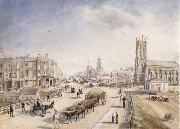 Henry Gritten Melbourne from the south bank of the yarra oil